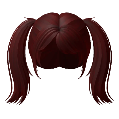 High Wavy Pigtails Red