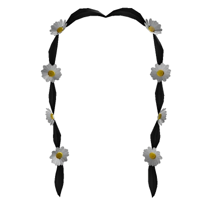 Daisy Bubble Braid Bangs [Black]