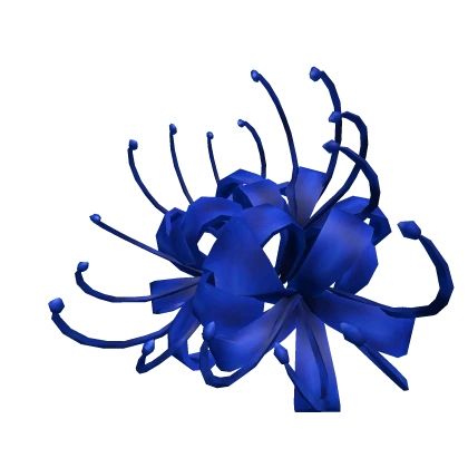 Blue Anime Hair Flower 