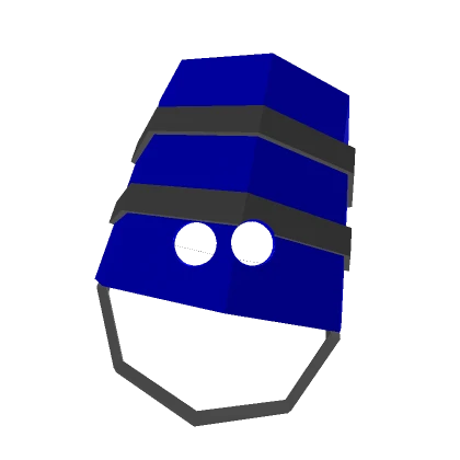 ✅ Blue TIlted Bucket Helmet