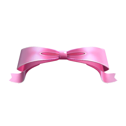  Bow with curled ends Pink