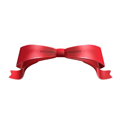  Bow with curled ends Red