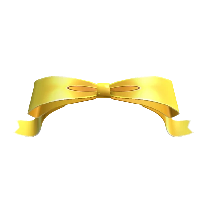  Bow with curled ends Yellow