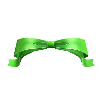  Bow with curled ends Green