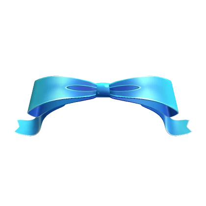  Bow with curled ends Blue