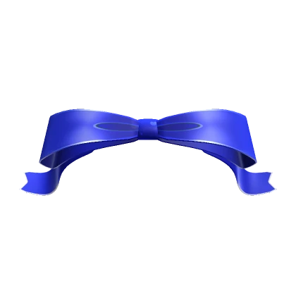  Bow with curled ends Dark Blue