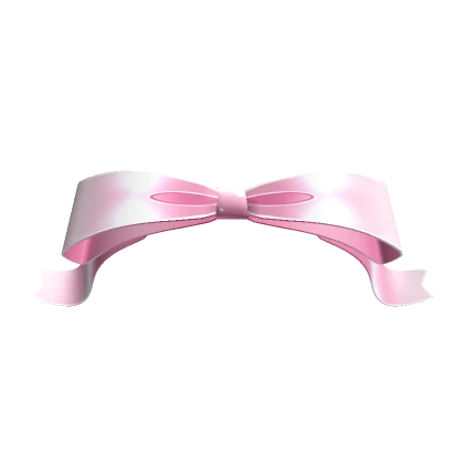  Bow with curled ends Baby Pink