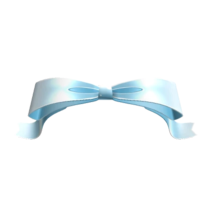  Bow with curled ends Baby Blue