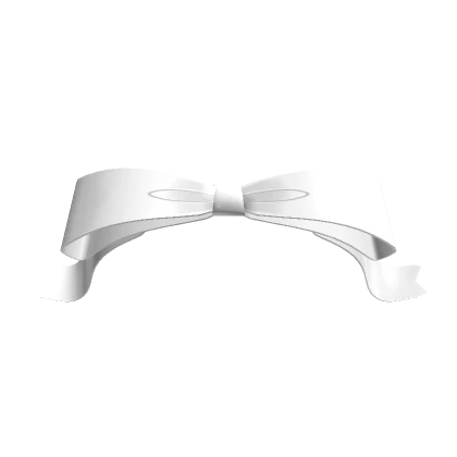  Bow with curled ends White