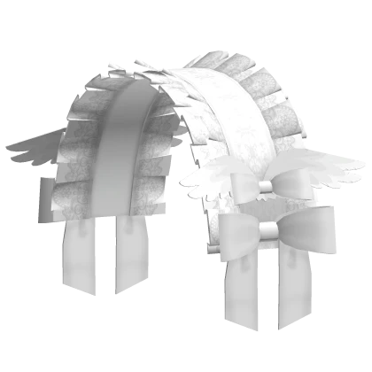 gothic lita doll laced angel headdress white