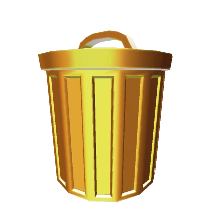 Golden Trash Can