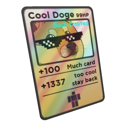 Shiny Cool Doge Trading Card