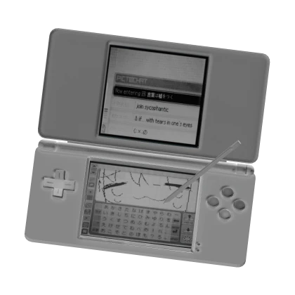 下ー下 ピクトチャット anime doodle , covering / floating ds