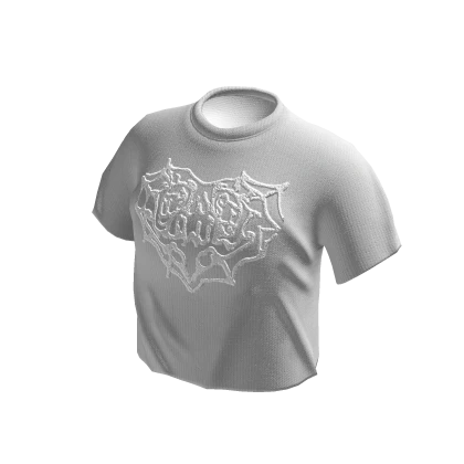 Spider Set y2k grunge tee White