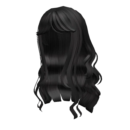 Black Layered Anime Messy Popular Wavy Hair