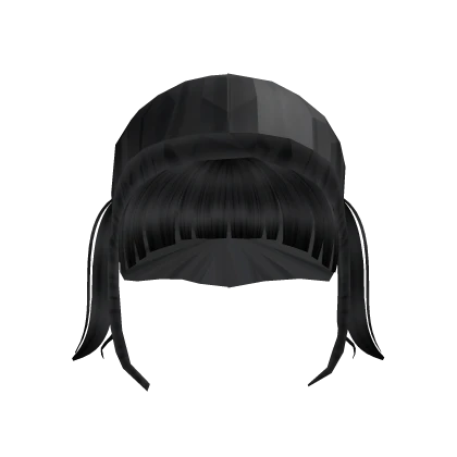 Anime Girl Black Hair With Pigtails ♡