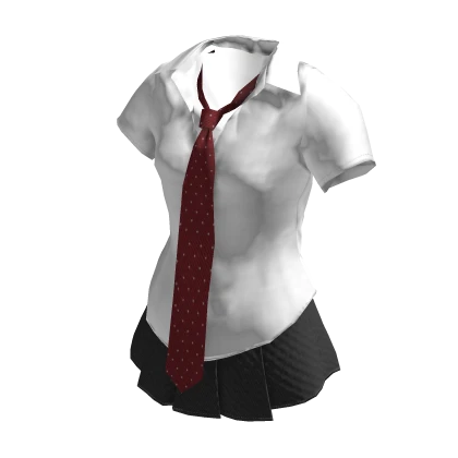 💜  Summer School Uniform Dress_White