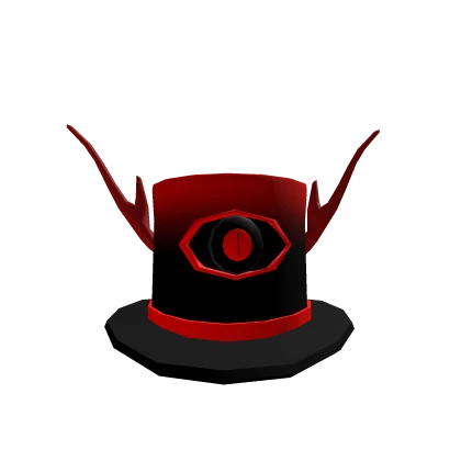 Demon top hat with antlers 