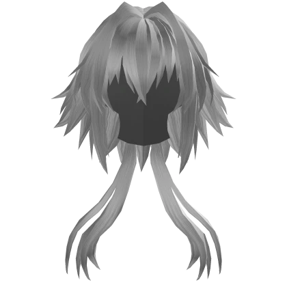 Prince Wolf Cut Hair - White