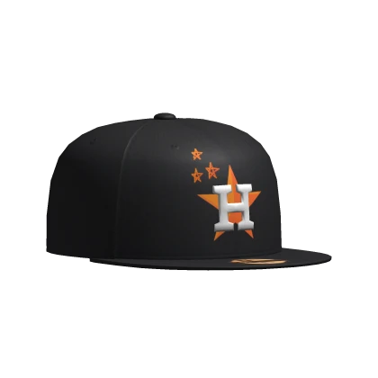 Navy Blue Travis Houston Fitted Cap