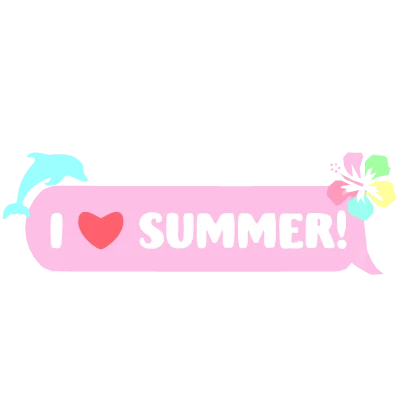 I love summer ! TEXT Hibiscus