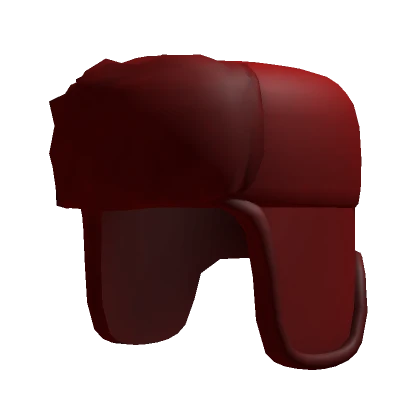 Dark Red Fluffy Ushanka