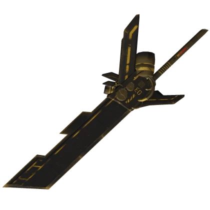 Big Mech Anime Gold Sword