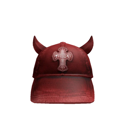 Y2k Rhinestone Cross Hat