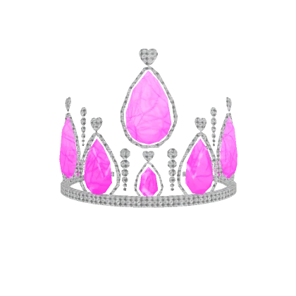 Glowing Pink Gemstone Tiara 