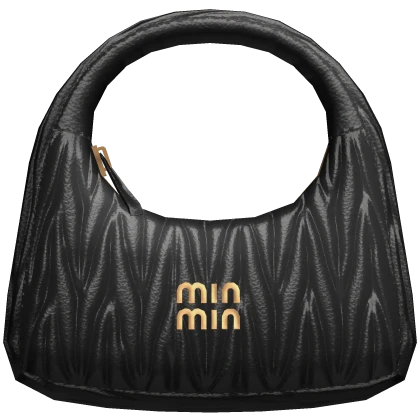 Leather Luxury Purse in Black