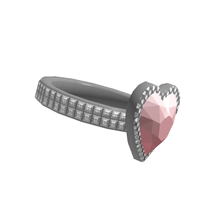  Pink Heart Diamond Ring