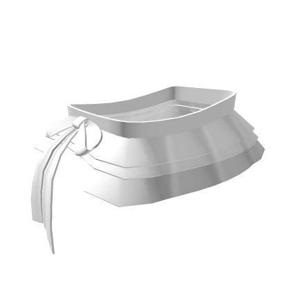 ♡ white frilly summer skirt w bow