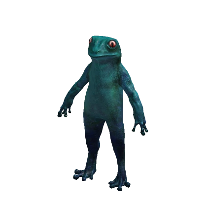 Frog Suit Realistic Blue Toad Costume