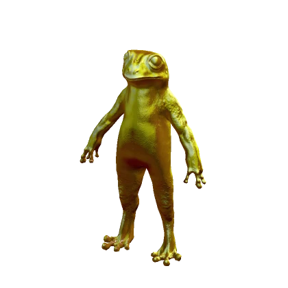 Gold Frog Suit Realistic Golden Costume