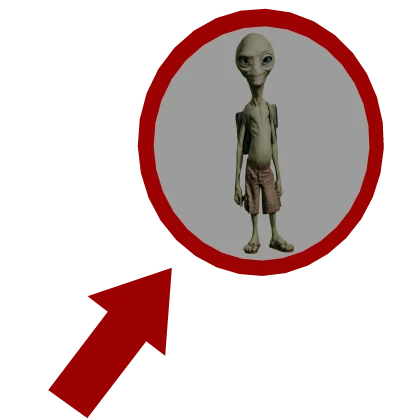 Geeked Alien Red Circle