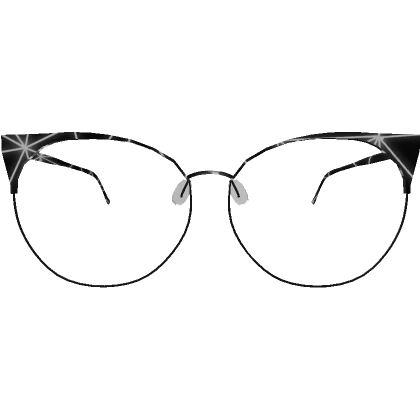 White Stargazer Cat-Eye Glasses