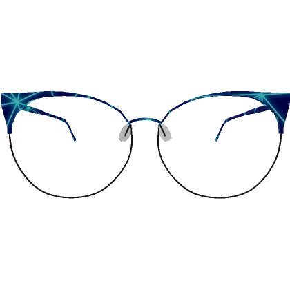 Blue Stargazer Cat-Eye Glasses