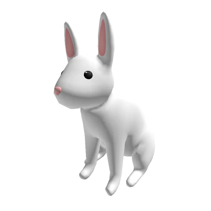 White Bunny Rabbit Shoulder Pet