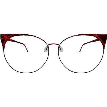 Red Stargazer Cat-Eye Glasses