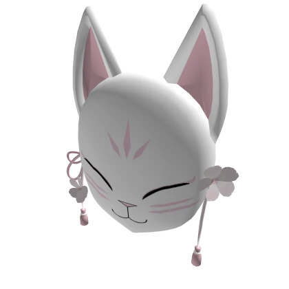 Sakura Kitsune white mask
