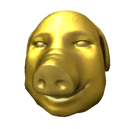 Golden John Pork Statue