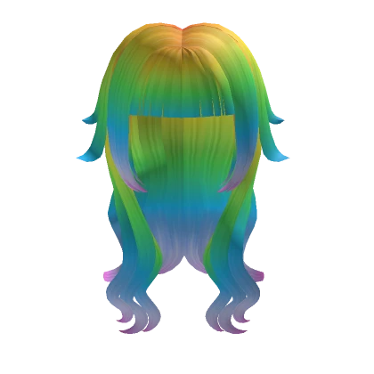 Stylish Rainbow Hair