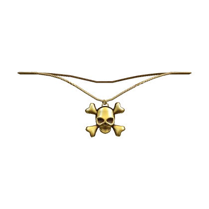 Gold Skull + Crossbones Necklace