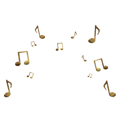 Golden Music Note Confetti