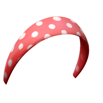 Red Kawaii Polka Dot Headband