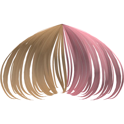 Full Split Blonde & Pink Wispy Bangs