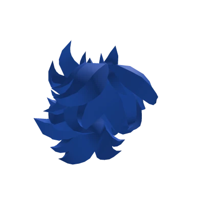 Blue Blocky PonyTail