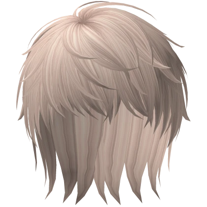 Messy Fringe Anime Boy Hair (Platinum Blonde)