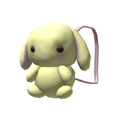 Plush Yellow Bunny Backpack