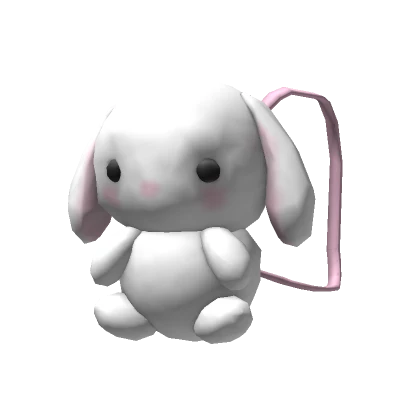 Plush White Bunny Backpack